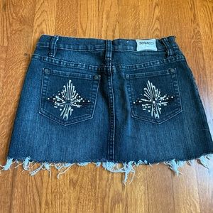 Denim Jean mini skirt